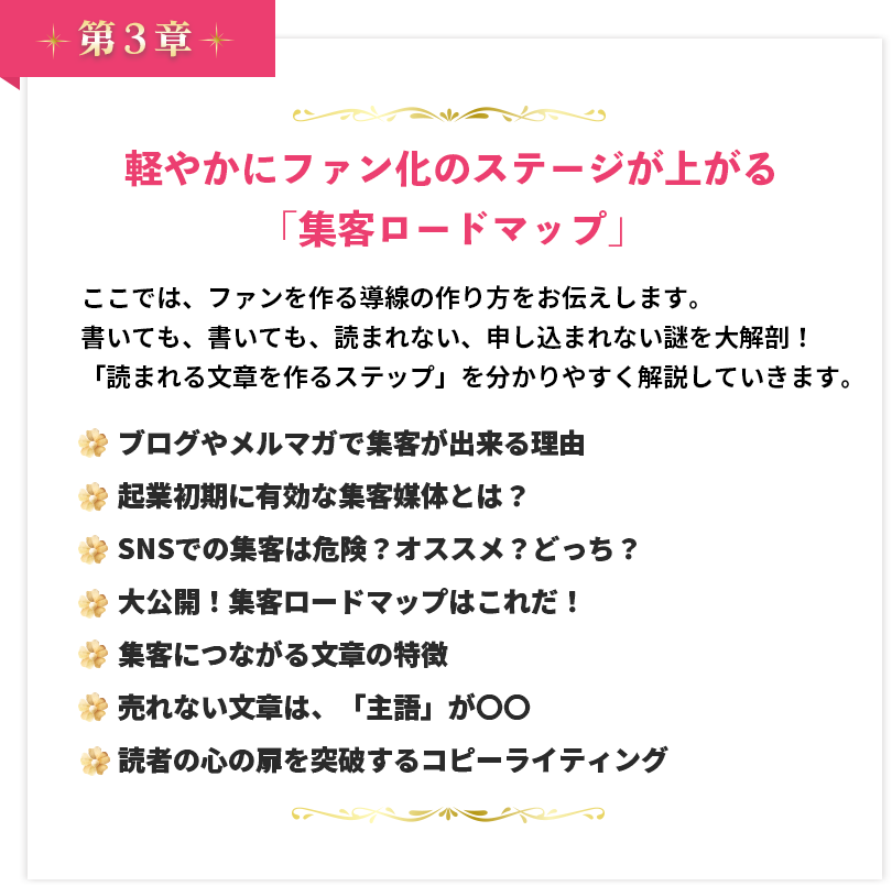 第３章 軽やかにファン化のステージが上がる「集客ロードマップ」