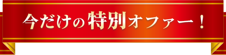 今だけの特別オファー！